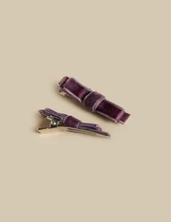 Cheap 2 LAZOS TERCIOPELO MORA Accesorios De Pelo