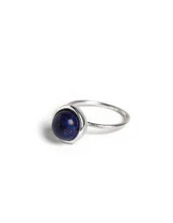 Cheap ANILLO ESFERA PLATEADO LAPISLAZULI Anillos