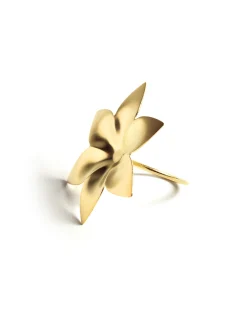 New ANILLO FLOR PICOS DORADO Anillos
