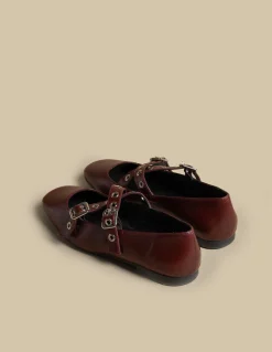 Cheap BAILARINA DOBLE HEBILLA Zapatos