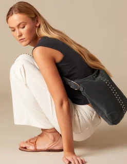 Fashion BOLSO GR SERRAJE AZUL TACHAS Bolsos