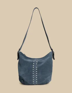 Hot BOLSO SERRAJE AZUL TACHAS Bolsos
