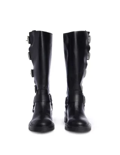Cheap Botas hebillas negras Zapatos