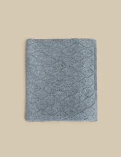 Shop BUFANDA PUNTO ROMBOS GRIS Bufandas