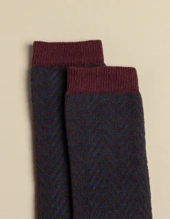 Cheap CALCETIN ESPIGA AZUL Calcetines|Calcetines