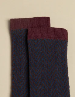 Best CALCETIN ESPIGA AZUL Calcetines