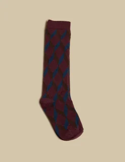 Cheap CALCETIN GEOMéTRICO AZUL Calcetines|Calcetines