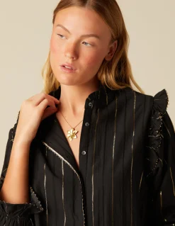 Best Sale CAMISA ANTRACITA LUREX Camisas