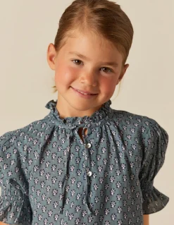 Online CAMISA FLOR RAMITO AZUL Camisas