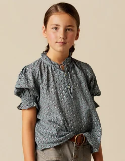 Online CAMISA FLOR RAMITO AZUL Camisas