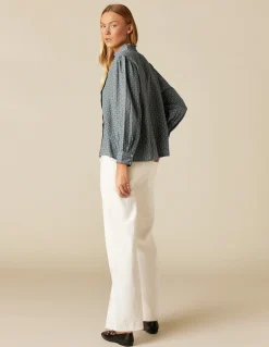Best CAMISA FLOR RAMITO AZUL Camisas