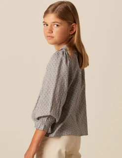 Cheap CAMISA HOJITAS AZUL Camisas