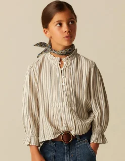 Shop CAMISA RAYA AZUL MOSTAZA Camisas