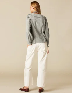 Hot CAMISA RAYA AZUL NIDOS Camisas