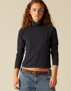 Flash Sale CAMISETA SOLIDARIA CUELLO VUELTO RAYA AZUL Camisetas