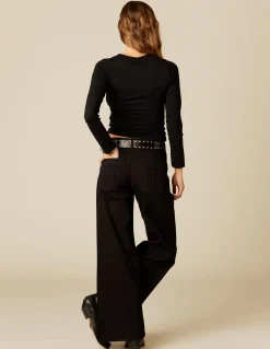 Outlet CAMISETA TACHAS NEGRA Camisetas|Tops