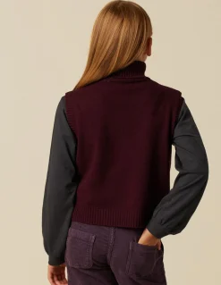 Cheap CHALECO CUELLO VUELTO Punto