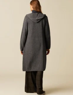 Discount CHAQUETA LARGA CAPUCHA ANTRACITA Punto