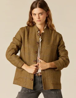 Online CHAQUETA MAO ESPIGA MARRÓN Ropa De Abrigo