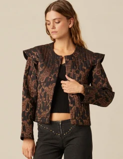 Best Sale CHAQUETA PAISLEY NEGRA Ropa De Abrigo