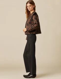 Best Sale CHAQUETA PAISLEY NEGRA Ropa De Abrigo