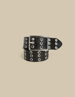 Store CINTURON NEGRO OJETES ROCK Cinturones