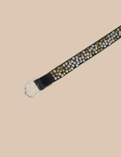Outlet CINTURON NEGRO TACHAS ROCK Cinturones