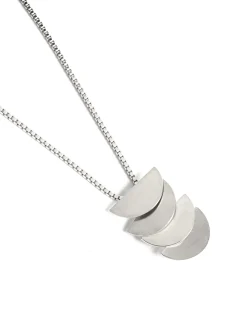 New COLLAR LUNAS PLATEADO Collares Y Gargantillas