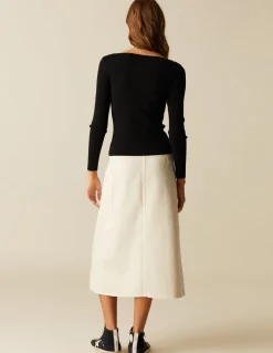Cheap FALDA CRUCE BOLSILLOS CRUDO Denim|Faldas