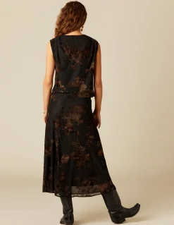Clearance FALDA FLOR TULLE NEGRO Faldas