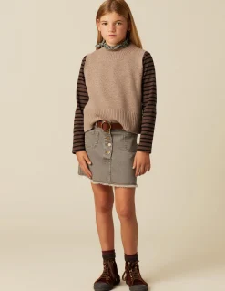 Outlet FALDA VAQUERA GRIS Denim|Faldas