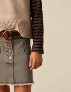 Outlet FALDA VAQUERA GRIS Denim|Faldas