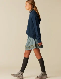 New JERSEY AZUL OSCURO CAPUCHA Punto