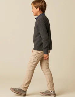 Fashion JERSEY CUELLO PICO GRIS Punto