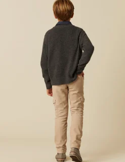 Fashion JERSEY CUELLO PICO GRIS Punto