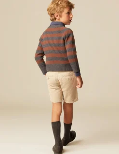 Best Sale JERSEY RAYAS MARRÓN/MARENGO Punto