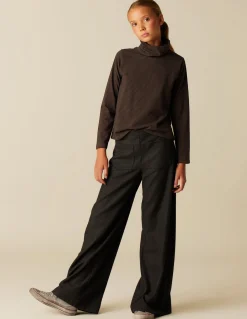 Best Sale PANTALÓN ANCHO DIBUJO GRIS Pantalones