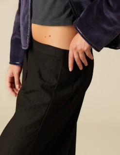 Shop PANTALÓN ANCHO NEGRO Pantalones