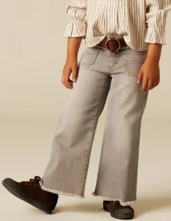 Cheap PantalÓn bolsillos vaquero gris Denim|Pantalones