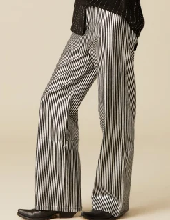 Best PANTALÓN BRILLO RAYADO Pantalones