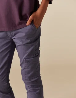 New PANTALÓN CARGO LARGO AZUL Pantalones