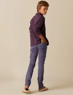 New PANTALÓN CARGO LARGO AZUL Pantalones