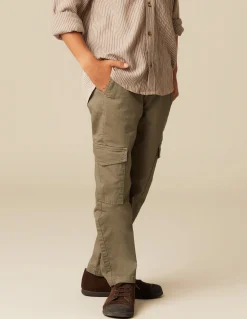 New PANTALÓN CARGO LARGO VERDE Pantalones