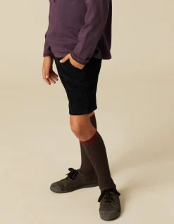Sale PANTALÓN CHINO CORTO PANA AZUL Pantalones