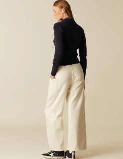 Fashion PANTALÓN CRUCE BOLSILLOS CRUDO Denim|Pantalones