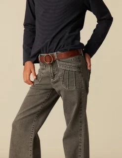 Best Sale PANTALÓN GRIS BOLSILLOS COSTURAS Denim|Pantalones