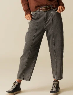 Fashion PANTALÓN GRIS DOBLE PESPUNTES Denim|Pantalones