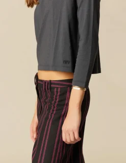 Discount PANTALÓN NEGRO RAYA Pantalones