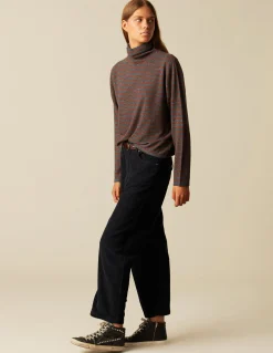 Shop PANTALÓN PANA AZUL ZIG ZAG Pantalones