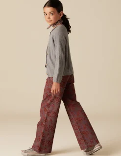 Outlet PANTALÓN PRINT CONTRASTE Denim|Pantalones